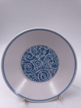 Noritake Progression Milburn #9025 5 5/8&quot; Fruit/Dessert Bowl Blue Band w/Scroll - £7.00 GBP