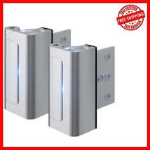 800 lbs Door Lock with Easy Installation - Modern Silver Finish, 2 Pack - $30.68