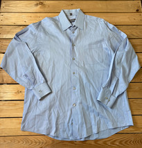 Geoffrey Beene Men’s Classic Fit Button up shirt size 16.5 In light blue F5 - £10.80 GBP