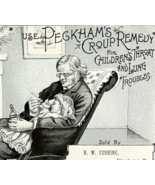 1888 Quack Medicine Croup Remedy Victorian Card Skowhegan Maine Cushing ... - $1,377.96 MXN