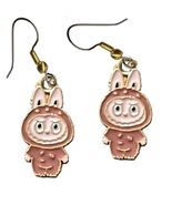 Creepy Cute FUFU MONSTER BUNNY Funky EARRINGS Fang Smile Charm Novelty J... - €5,85 EUR