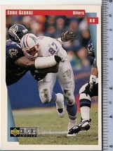 Eddie George 1997 Upper Deck Collector&#39;s Choice Xl Card # 5 Of 5 Measures 3&quot;x 5&quot; - £2.72 GBP