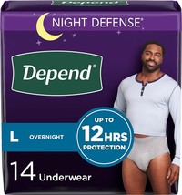 Depend Fresh Protection Adult Incontinence Underwear for Men, Maximum, L... - $18.69