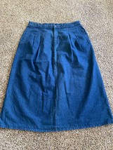 Vintage Levis Group 12 Twelve denim Skirt 26 W Women&#39;s A line USA - £23.96 GBP
