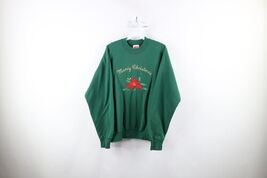Vintage 90s Streetwear Womens Large Faded Merry Christmas Crewneck Sweat... - $575.77 MXN