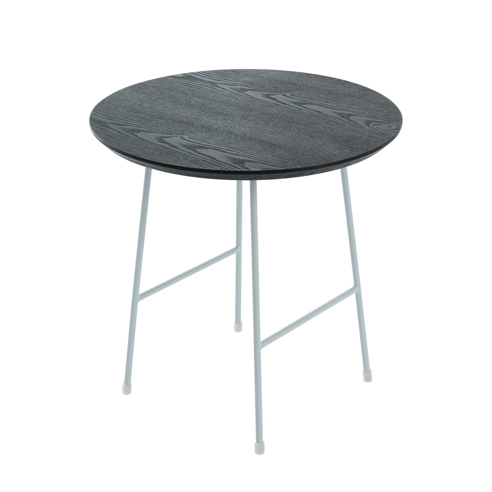 LeisureMod Rossmore Mid Century Modern Round Side White Powder Coated St... - $83.30