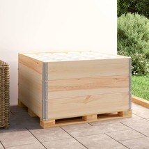 Pallet Collars 3 pcs 39.4"x39.4" Solid Pine Wood - $3,436.53 MXN