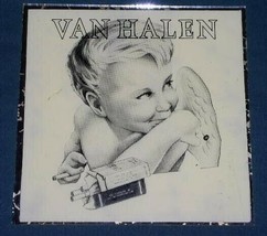 EDDIE VAN HALEN LP PIC ON GLASS PANE DAVID LEE ROTH - $34.99
