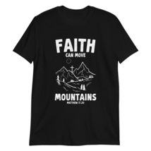 Faith Can Move Mountains Matthew Outdoor Hiking Camping Shirt Black - $19.59+