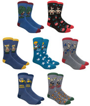 NOVELTY CASUAL FUNNY PEOPLE CHARACTER JOBS KNIT PATTERN MENS CREW SOCKS ... - £5.53 GBP