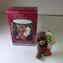 Hallmark Keepsake Ornament Child&#39;s Third Christmas Bear/Stocking - $4.99