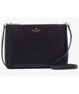 Kate Spade Leila Crossbody Bag Black Pebbled Leather Purse KG464 NWT $29... - £69.91 GBP