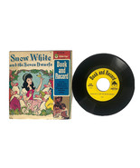 Vintage Peter Pan 45 RPM SNOW WHITE &amp; the SEVEN DWARFS Book &amp; Record Rea... - $12.86