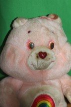 Vintage Care Bears Kenner American Greetings Cheer Bear Stuffed Toy 1983 - £15.51 GBP