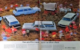BUICK STATION WAGONS Centerfold - Horse Carriage - Horse-1964 Vintage Pr... - $14.63 CAD