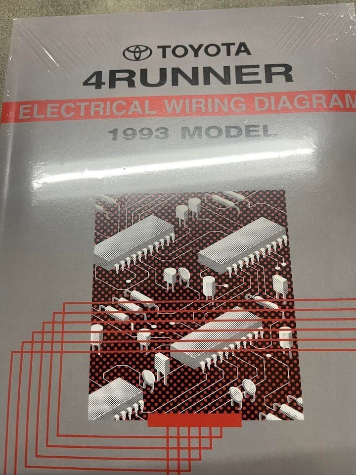 Manuel Du Schéma Électrique De La Toyota 4RUNNER 1993 - $100.24 Manuel Du Schéma Électrique De La Toyota 4RUNNER 1993 - $100.24