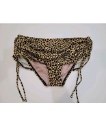 Victoria Secret High Waisted Shaping Bikini Bottom Lined Animal Print Ch... - $18.00