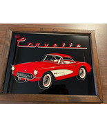 57 Corvette GraphiCreations Glitter Reverse Paint Graphic 18x14 Carnival... - $42.56