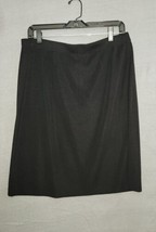 Exclusively Misook Womens Acrylic Knit Straight Skirt Pencil Black Sz XL  - £31.42 GBP