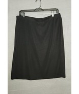 Exclusively Misook Womens Acrylic Knit Straight Skirt Pencil Black Sz XL  - £31.23 GBP