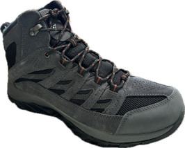 Columbia Men&#39;s Crestwood Mid Waterproof Black Charcoal Hiking Boots BM53... - £56.65 GBP