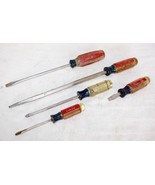5 Vintage Craftsman Screwdrivers ~ 3/16, 5/16 (stubby), 5/16 Long, 3/8 L... - $49.99