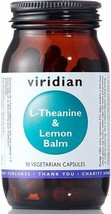 Viridian L-Theanine &amp; Lemon Balm 90 capsules relaxation, suppression nervousness - $59.95