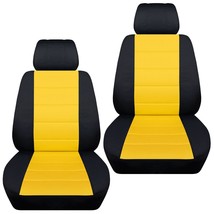 Front set car seat covers fits Nissan Juke 2011-2017   black and yellow - £58.34 GBP