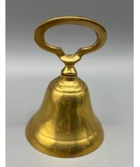 Vtg Brass Hand Bell With Handle Made In India 3.5&quot; - $163.06 MXN