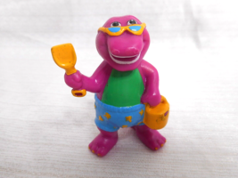 1993 Barney &amp; Friends At The Beach Purple Dinosaur Lyons Cake Topper Figure 2.5 - £7.46 GBP