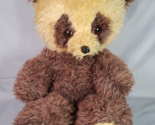 Vintage Brown Panda Bear Plush Stuffed Animal Qinling 26in 1960s Rare - £51.21 GBP