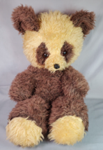 Vintage Brown Panda Bear Plush Stuffed Animal Qinling 26in 1960s Rare - £50.80 GBP