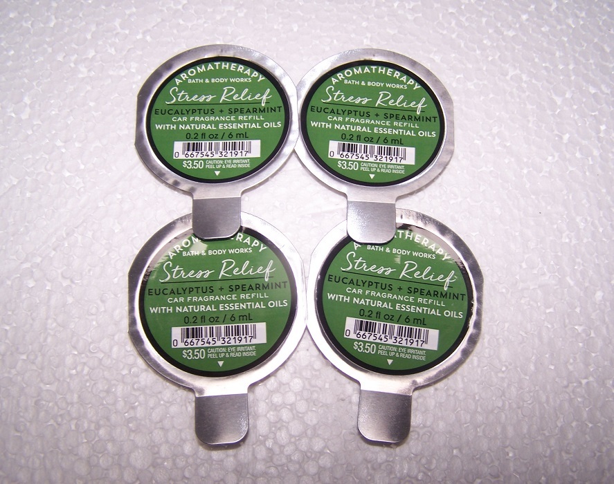 Bath &amp; Body Works Stress Relief Eucalyptus Spearmint Scentportable Car R... - $19.35