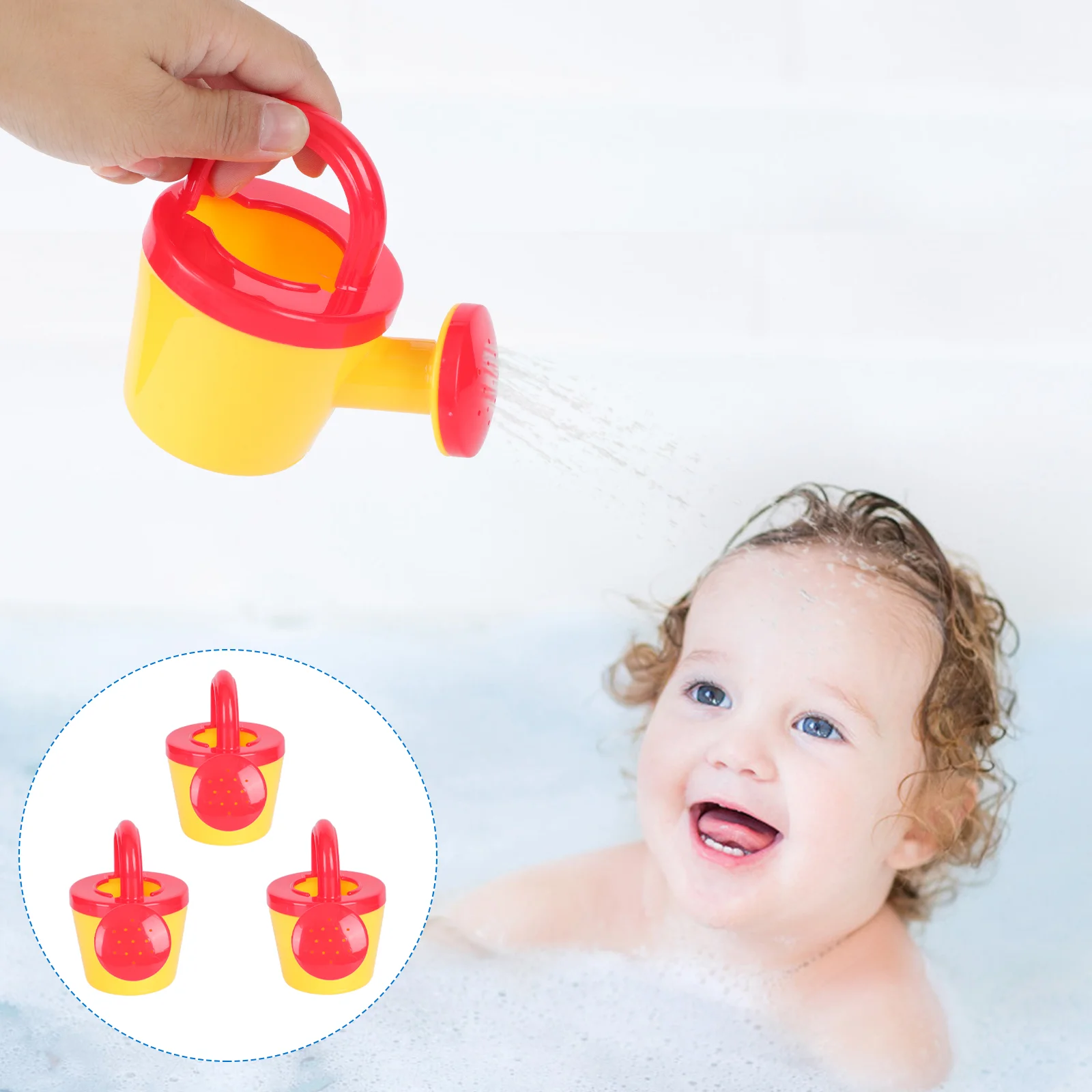 Baby Bath Toy Shampoo Cup Washing Hair Cup Garden Watering Pot Swimming Pool - £11.31 GBP