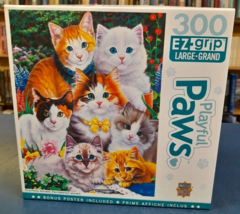 Playful Paws Puuurfectly Adorable Large 300 Piece EZGrip Jigsaw Puzzle Cats - $15.83