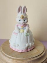 Hallmark Keepsake Easter Ornament 1992 Belle Bunny Porcelain  Cake Toppe... - $10.70