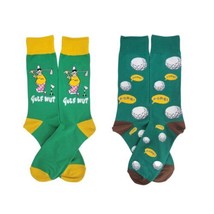 The Golf Nut Set of Socks (Two Pairs) for the Avid Golfer - £9.93 GBP