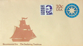 USA 10 Cent Postage-paid Envelope - The Seafaring Tradition - Vintage - £1.62 GBP