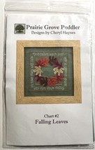Prairie Grove Peddler Cross Stitch Chart w/ Linen - Falling Leaves Chery... - £15.65 GBP