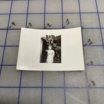 Vintage Photograph Woman In Swimsuit Palm Tree 1930s / 40s - $158.25 MXN