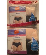 Hanes Women's 100% Cotton Briefs 2 Pack Lot of 2 - Total of 4 Size 6 - €14,45 EUR Hanes Women's 100% Cotton Briefs 2 Pack Lot of 2 - Total of 4 Size 6 - €14,45 EUR