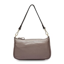 Zency Elegant Purple Women Shoulder Bag 100% Genuine Leather Handbag Black Hobos - £50.29 GBP