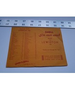 Home Treasure Lewiston Maine Map Change To Shell Advertising Paper Ad Mi... - $26.03 CAD
