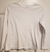 Appleseeds White Long Sleeve Top Blouse - Womens Petite S - Form Fit - Rn 76915 - £19.97 GBP