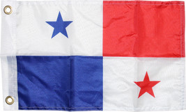 Panama Boat Flag 12inch x 18inch Grommets Super Polyester Waterproof Banner - $13.99
