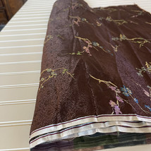 SILK BROWN FABRIC 10 Yards x 30 Inches Wide or 360 Inches x 30 Wide - $118.22