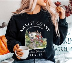 Amalfi Coast Italia Sweatshirt,Vintage Womens Italy Crewneck sweater,Sor... - £35.19 GBP