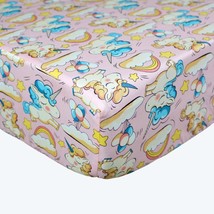 Unicorn Crib Sheet Blush Pink Baby Girls Crib Sheet 100% Cotton Soft Crib Fitted - £18.47 GBP