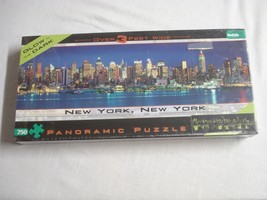 New Sealed New York, New York Glow in the Dark 750 Piece Jigsaw Puzzle 3 Ft Wide - £7.98 GBP
