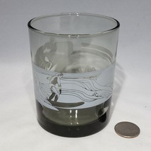 Set of 2 VTG McDonalds Hawaii Whisky Rocks Smoke Glasses Surfing Sailing Canoe - £11.95 GBP